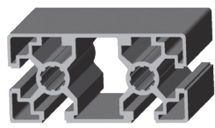 IPS Perfil 40x80 quadslot clr (10-380)