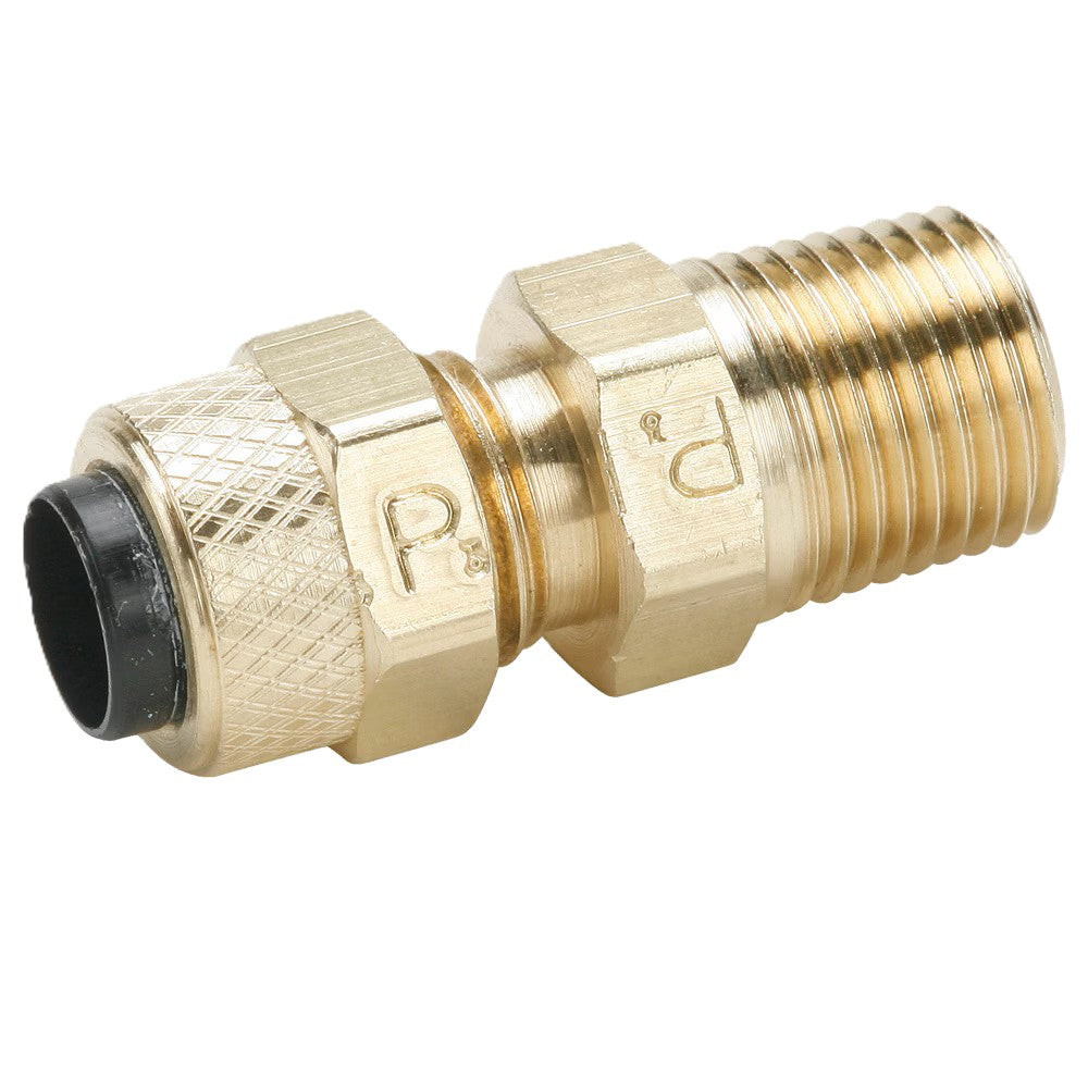 Accesorios de compresión de latón para tubos termoplásticos y de metales blandos - Poly-Tite. (68P-4-4)