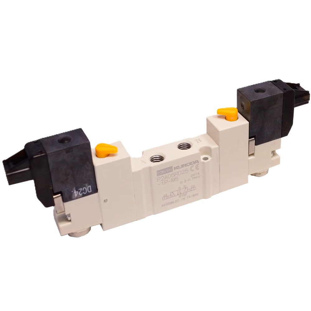 Válvula solenoide en línea de 5 puertos operada por piloto, serie adex plus (P2A20RD25-1P-02-E)