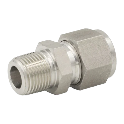 Racor de tubo Parker y conector NPT macho: Serie A -LOK (4MSC4N-316)
