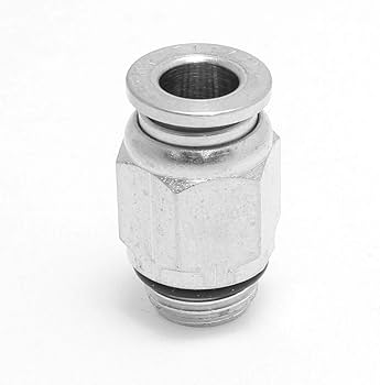 Conector macho recto metálico r de 6 mm de diámetro exterior (AC-MPPC0602)