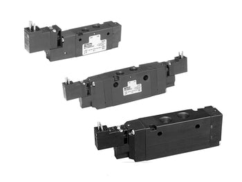 Valvula solenoidal, doble 3pos apb 4vías 3/8" npt (B552BB553C)